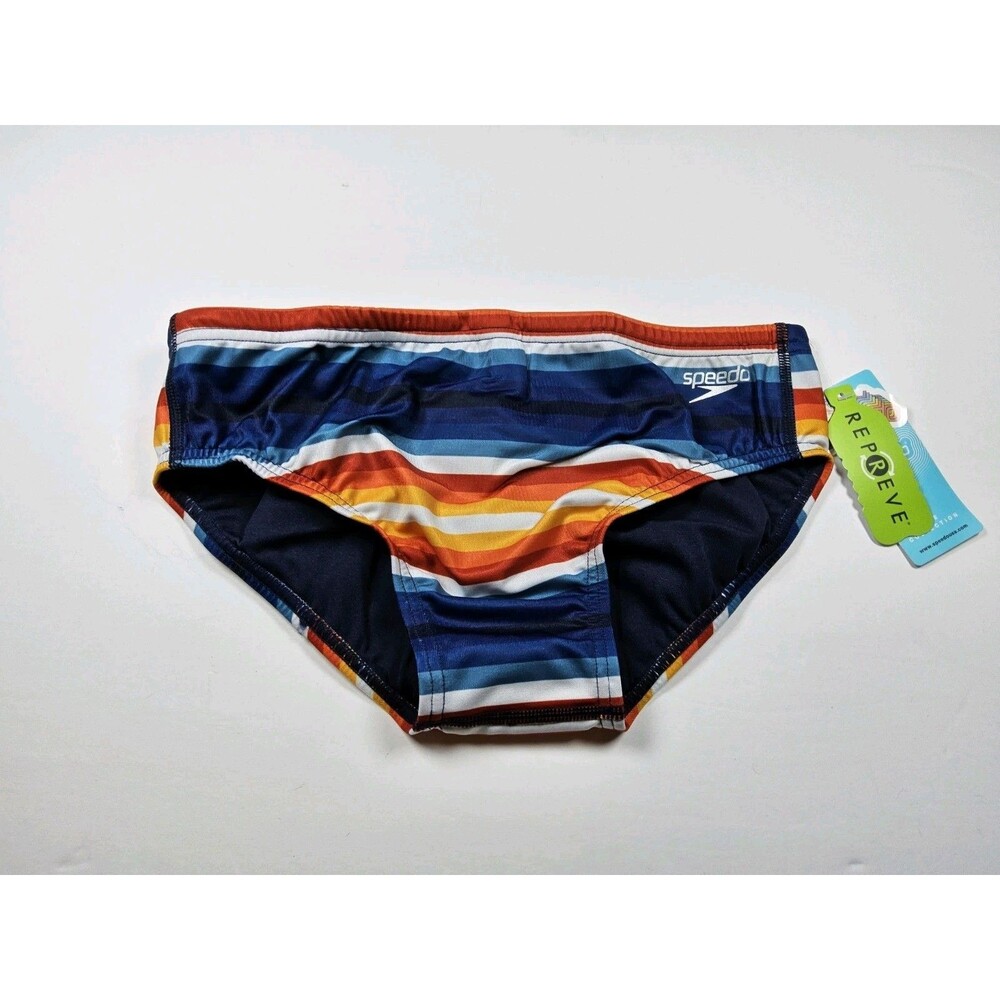 Speedo Eco Endurance Vibe Collection Swim Brief Swimsuit Popsicle Size 32